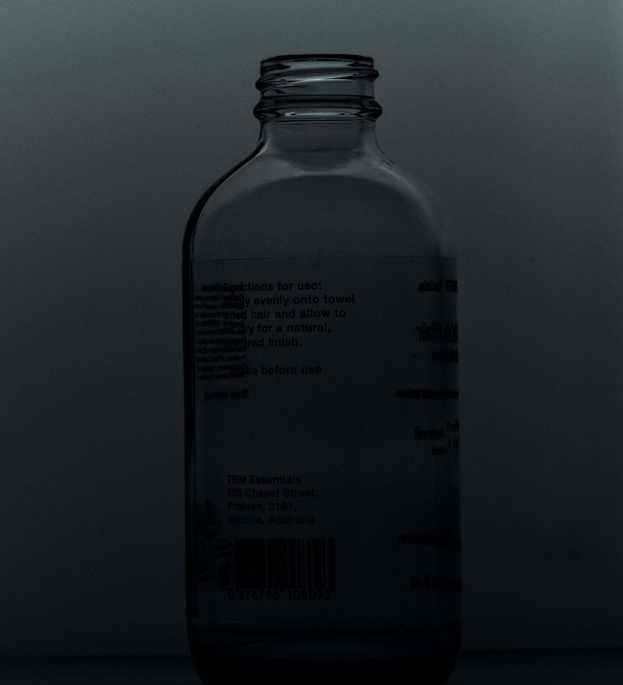 Natural curl defining cream glass jar