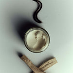 Medium hold hair styling cream glass jar